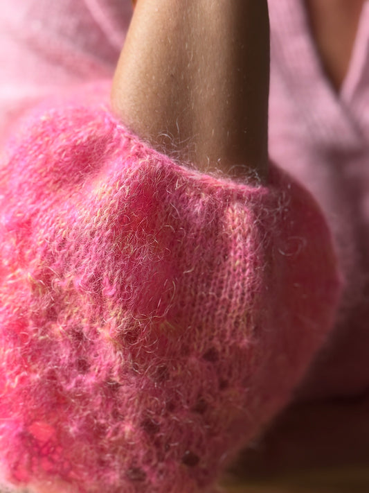 Combo laine pour tricoter le pull Flecks of Sunshine (design Heidi Kastner)