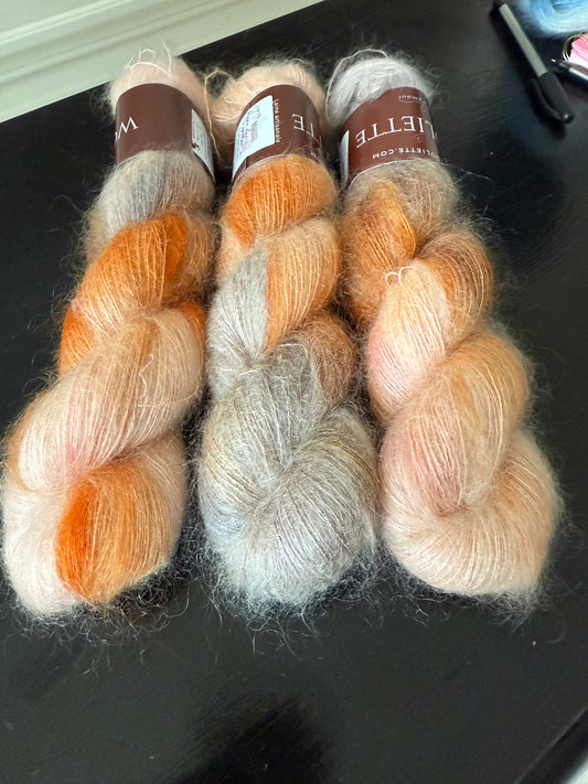 Doucette Kid Mohair & Soie Happy Colours Rose des sables