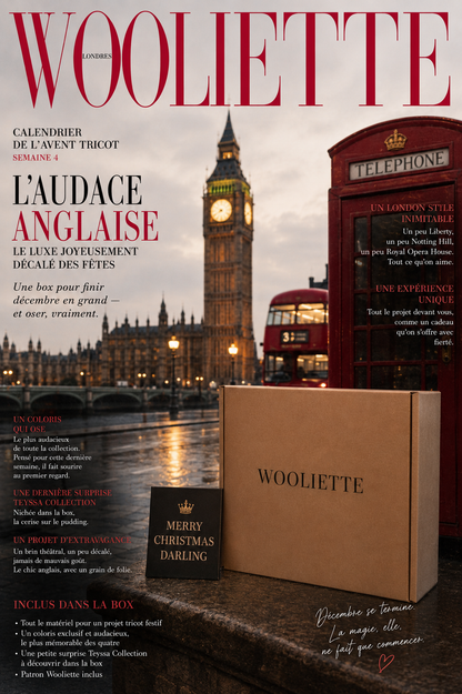 Semaine 4 - Londres - Extravagant - Calendrier de l'avent Wooliette