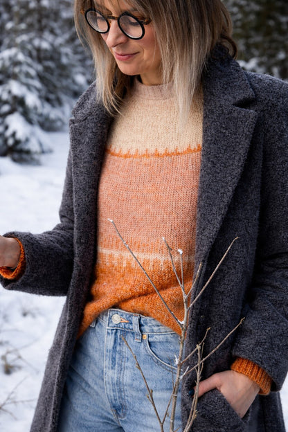 Patron Tricot Pull Brunelle Français PDF