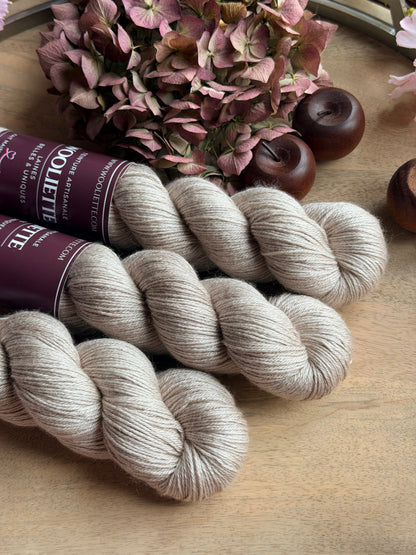 Ornella Fingering Marron glacé– Fil BFL Soie | Wooliette