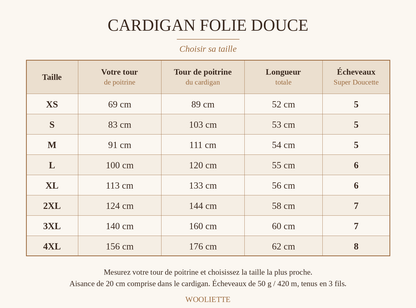 Combo laine Cardigan Folie Douce – Mohair et soie