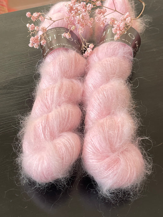 Doucette Kid Mohair & Soie Softest Pink