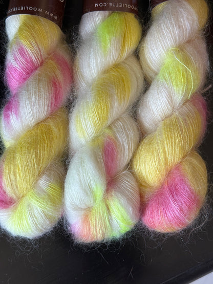 Doucette Kid Mohair & Soie Happy Colours Yellow Stone