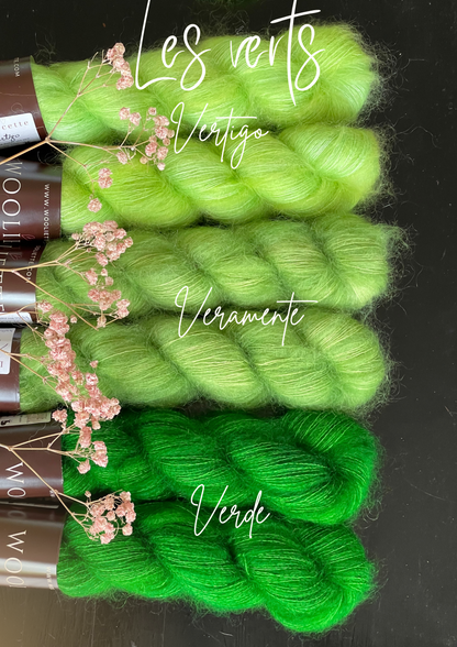 Doucette Kid Mohair & Soie Verde