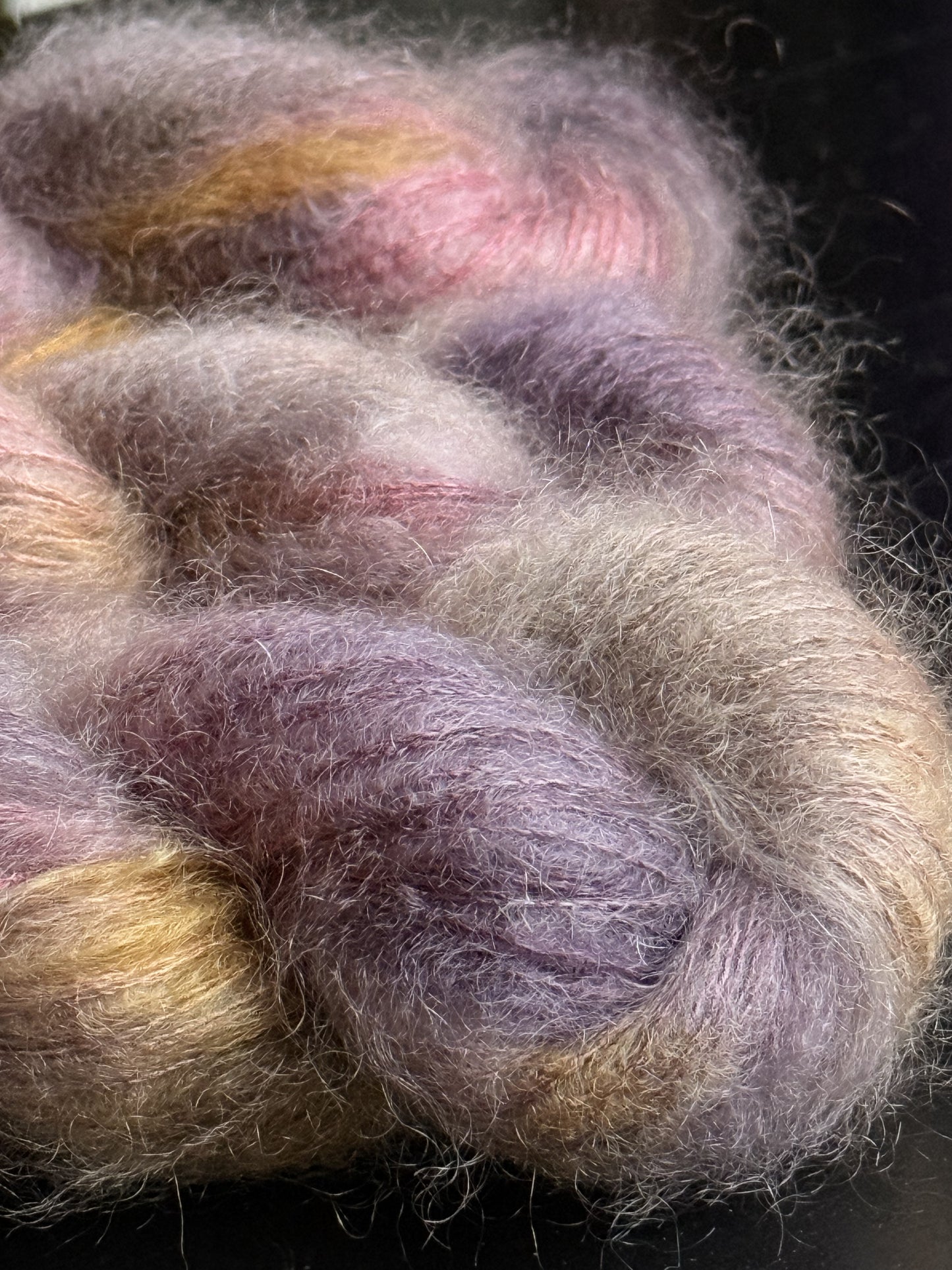 Doucette Kid Mohair & Soie Happy Colours Rosée du Bois