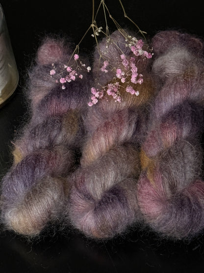 Doucette Kid Mohair & Soie Happy Colours Rosée du Bois