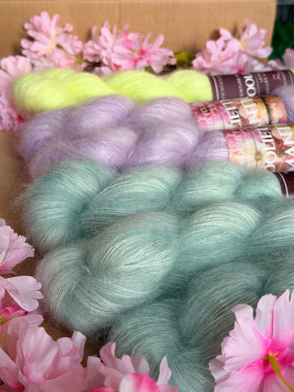Laine artisanale Doucette Kid Mohair & Soie Mellow Aqua