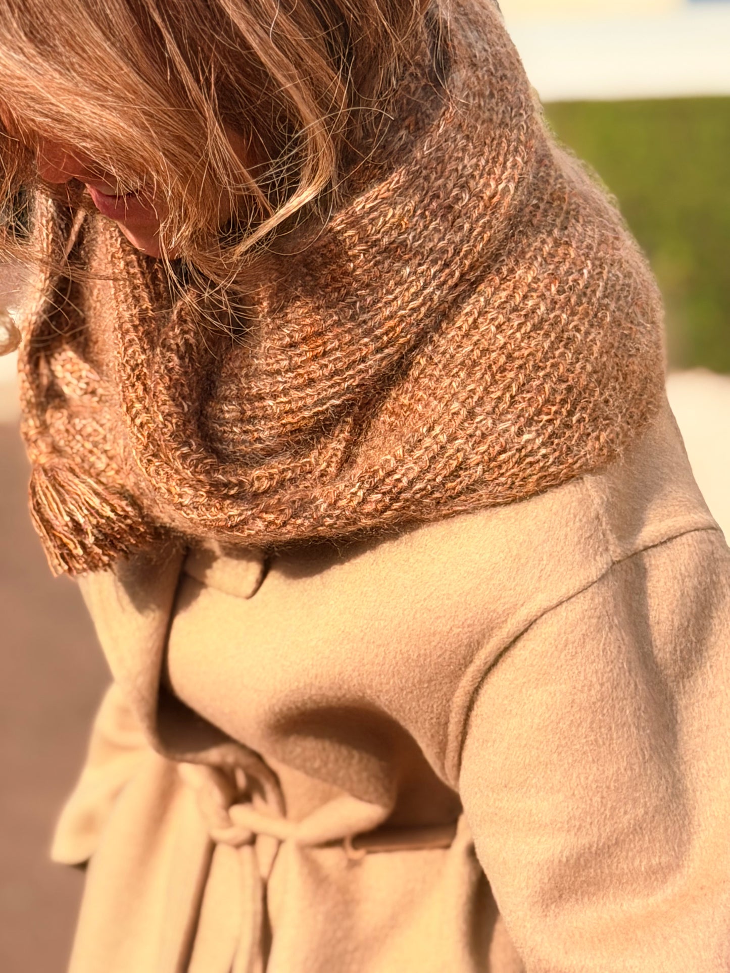 Kit laine et patron Capucharpe Garance base Yalux + Mohair
