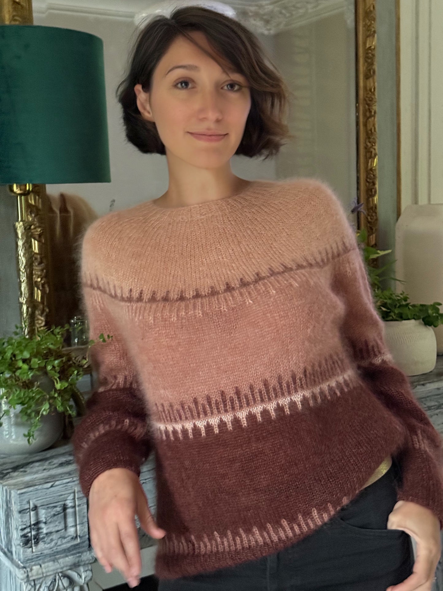 Patron Tricot Pull Brunelle Français PDF