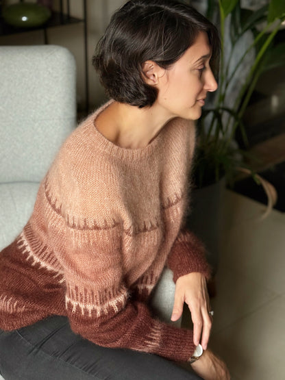 Patron Tricot Pull Brunelle Français PDF