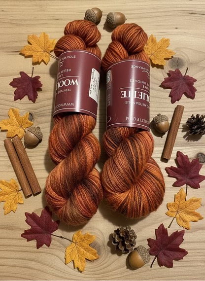 Laine sock Wooliette, laine à chaussettes, coloris Golden Fall, base Cybele, mérinos et nylon