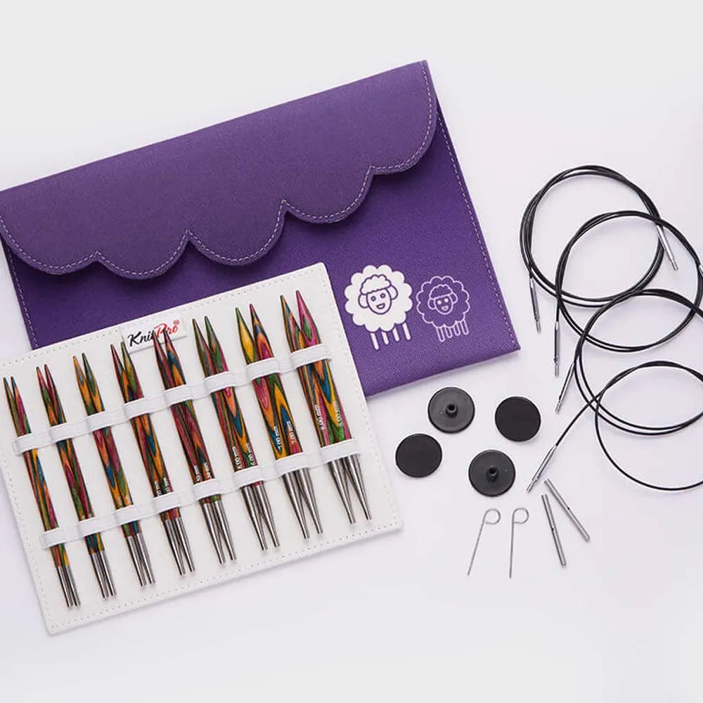 KnitPro Symfonie Deluxe - Kit d'aiguilles interchangeables 13 cm