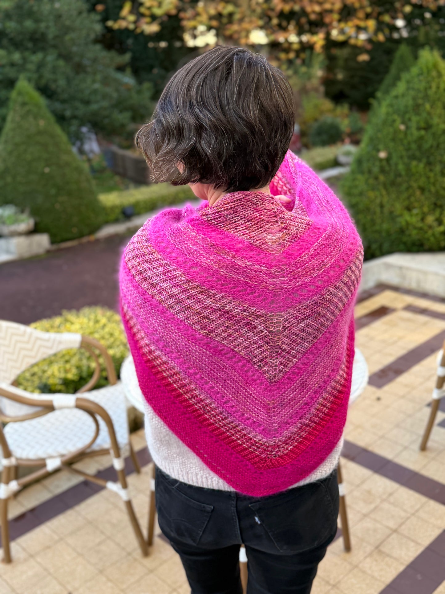 Chale Ornella patron tricot PDF