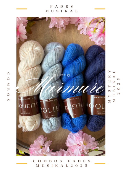 Combo laine Spectral MusiKAL 2025 Stephen West quatre écheveaux bruns et ocres Wooliette