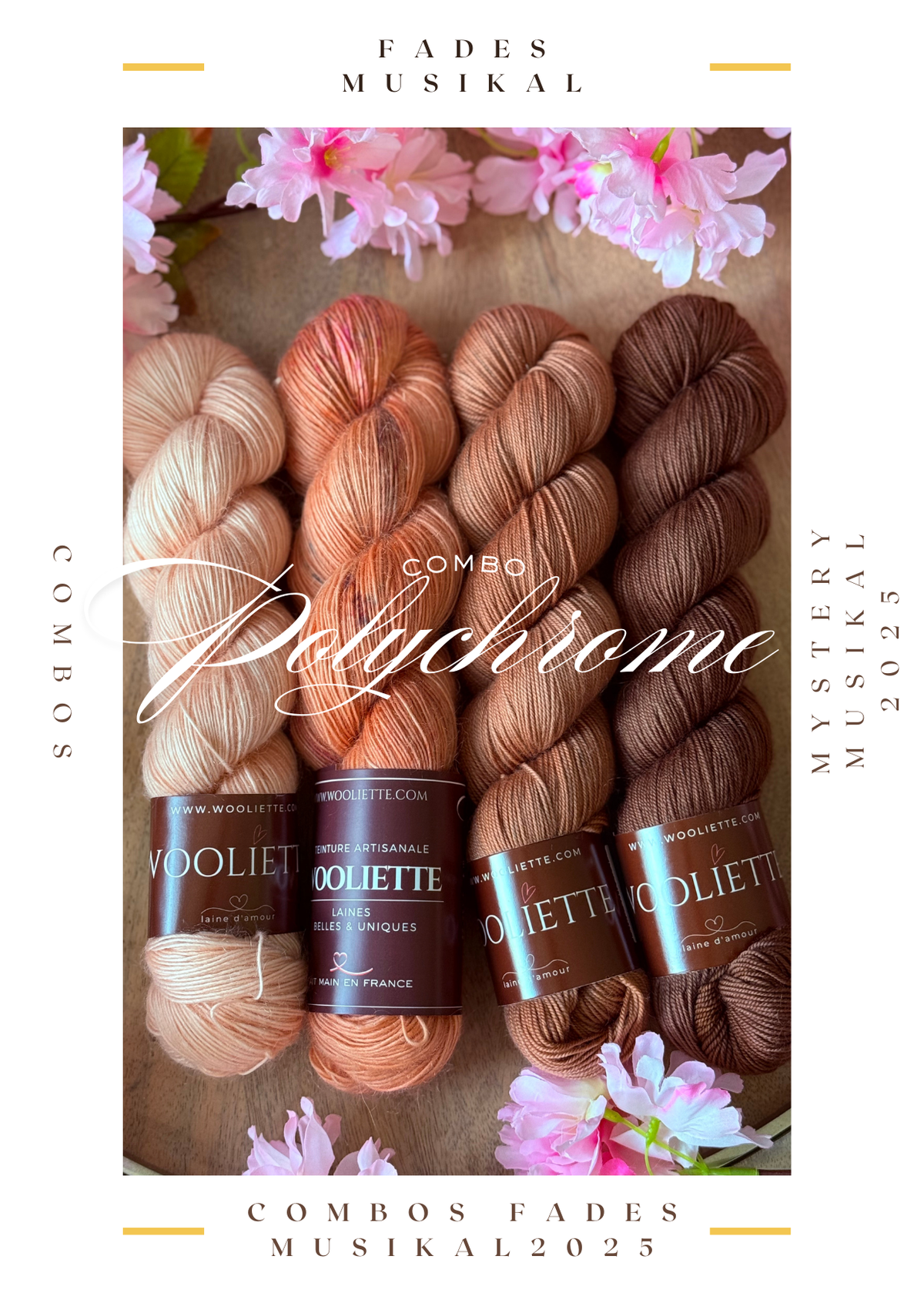 Kit laine fingering teinte main pour le Mystery KAL 2025 de Stephen West Wooliette