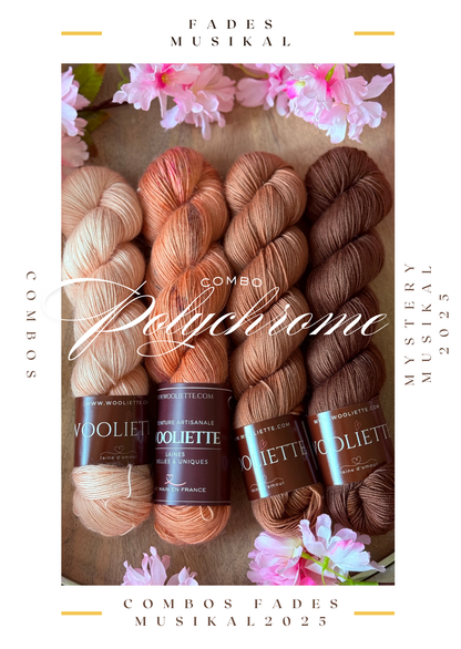Kit laine fingering teinte main pour le Mystery KAL 2025 de Stephen West Wooliette