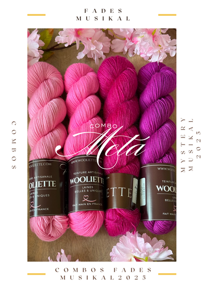 Kit laine fingering teinte main pour le Mystery KAL 2025 de Stephen West Wooliette