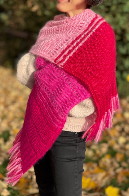 Patron Tricot Étole Camélia PDF - Wooliette