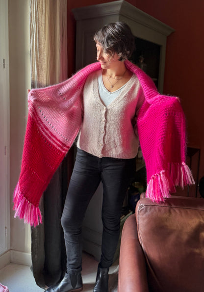 Patron Tricot Étole Camélia PDF - Wooliette