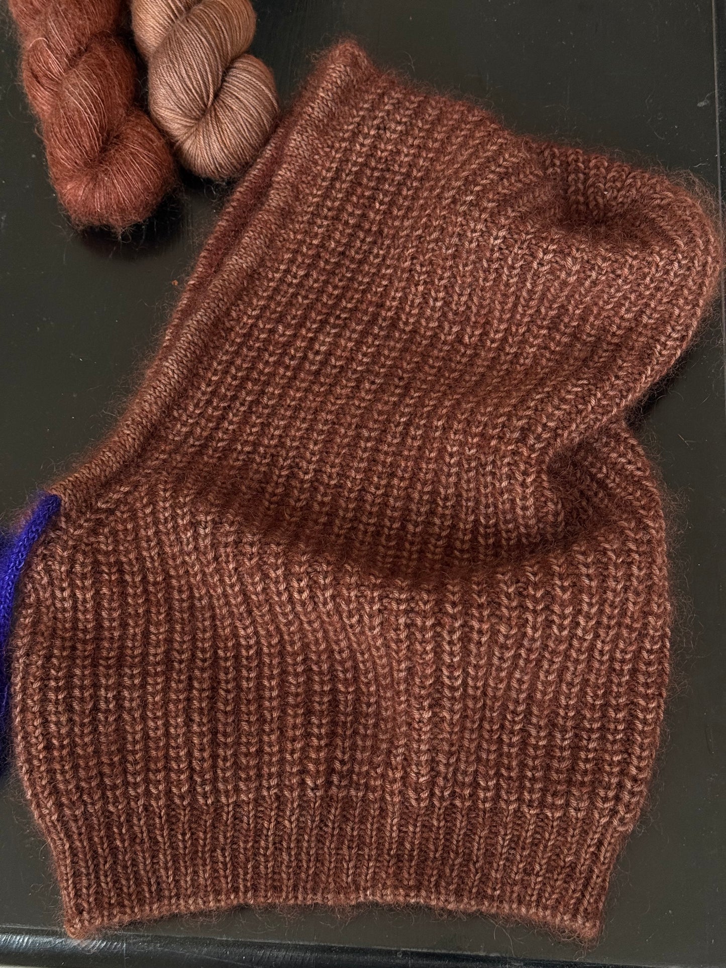 Laine à chaussettes artisanale marron mérinos nylon fingering France Wooliette