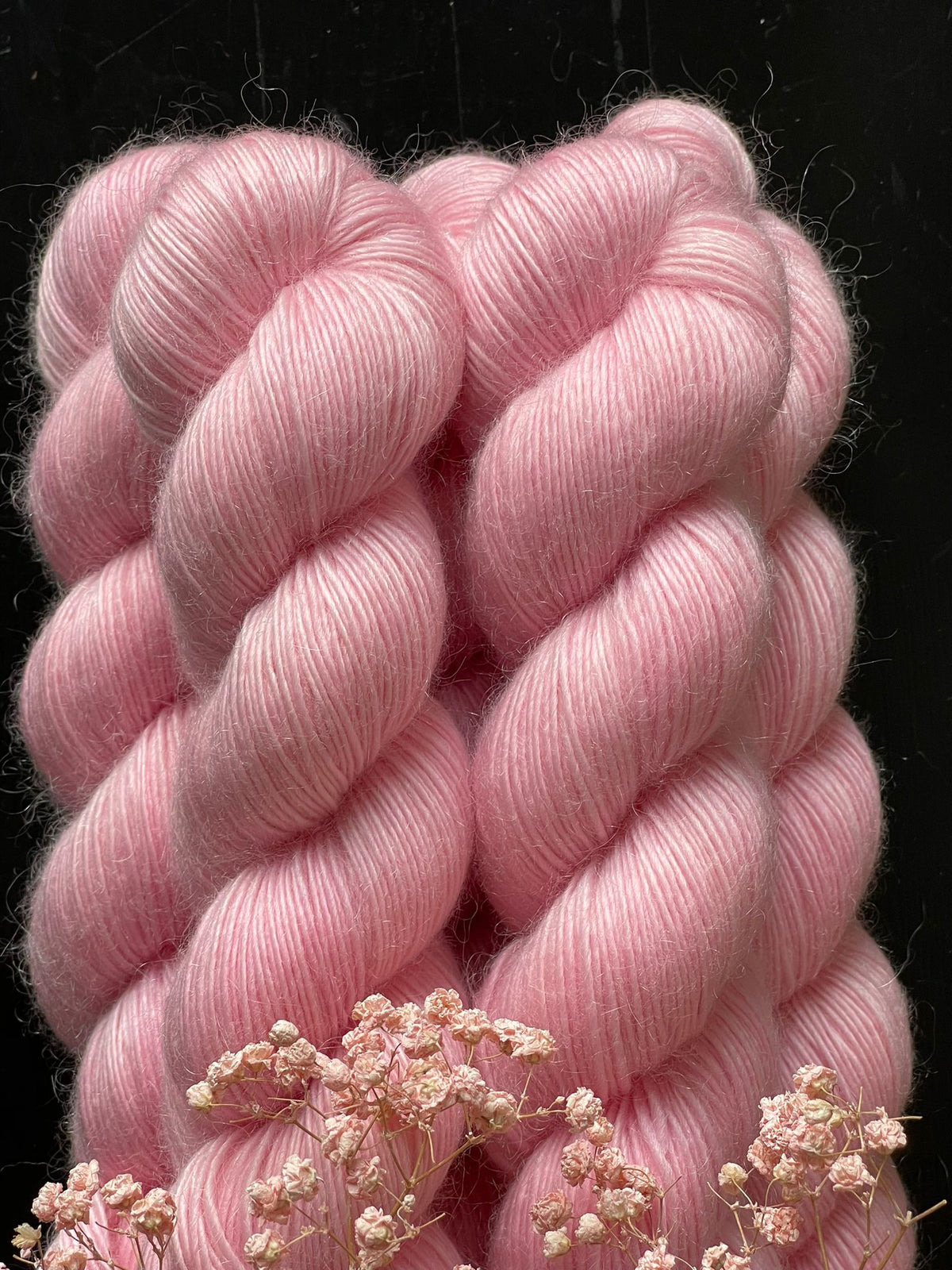 Laine Bellezza Romantica mérinos kid mohair Galantry rose bonbon teinte main Wooliette