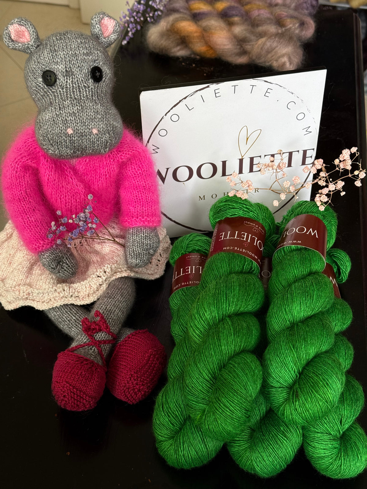 Écheveau laine mérinos soie et yak fingering Verde 120g 480m vert profond Wooliette