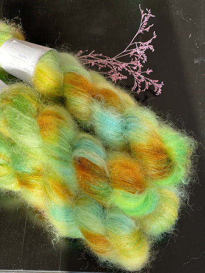 Doucette Kid Mohair & Soie Happy Colours Green Piz