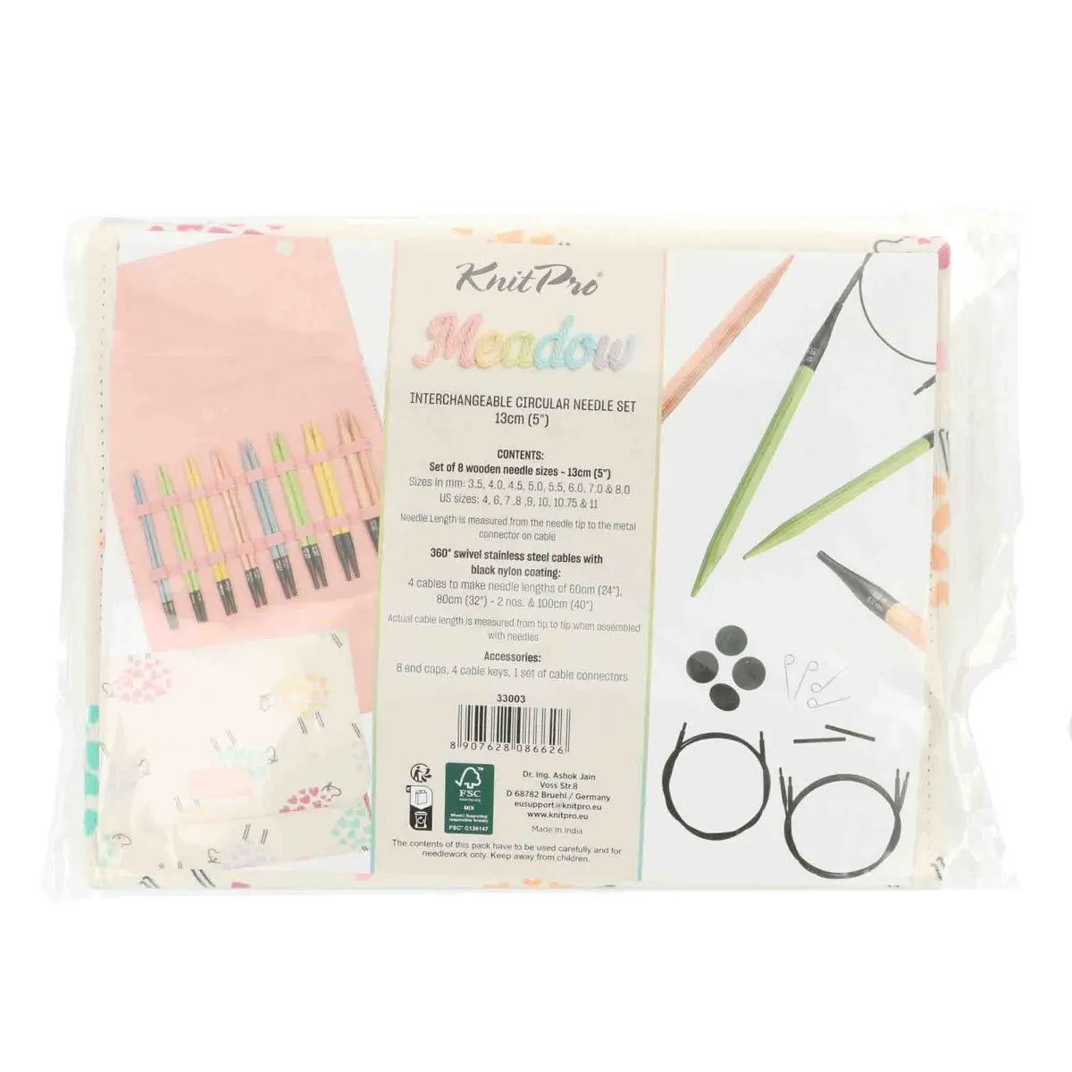 KnitPro Meadow  Kit d'aiguilles interchangeables 13 cm