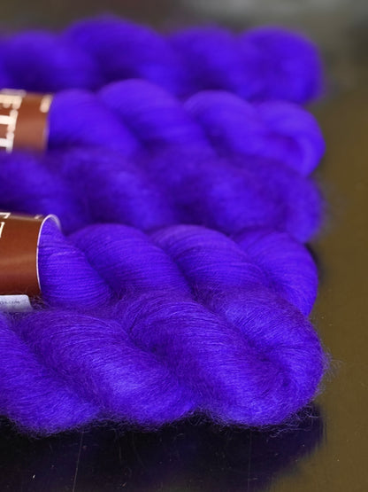Écheveaux laine mohair soie Doucette Midnight Paradise 50g 420m outremer bleu de nuit Wooliette
