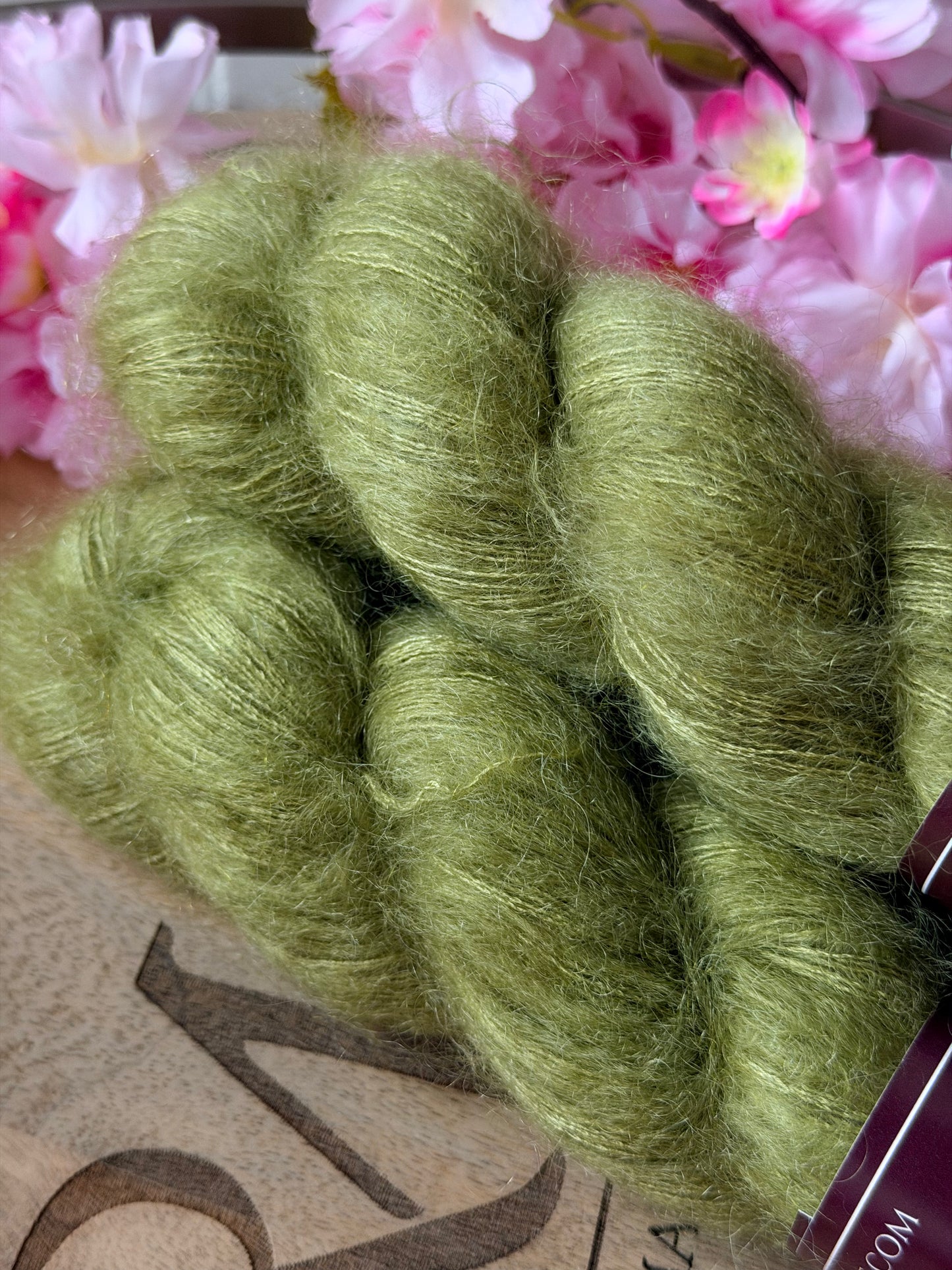 Laine artisanale Doucette Kid Mohair & Soie Pistacchio