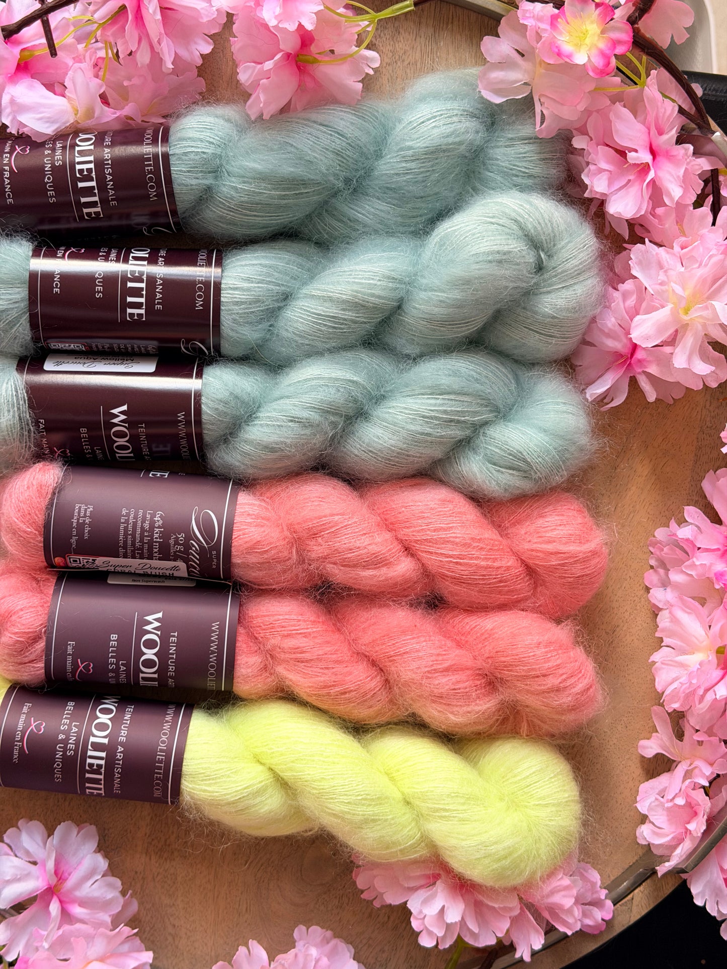 Combo Pull Ceallaigh Sweater (Spring Time) - Mohair Soie Doucette