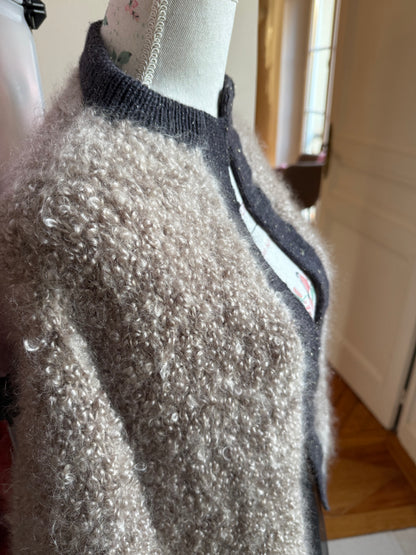Écheveaux laine Capri chunky kid mohair bouclette teinte main sur commande Wooliette
