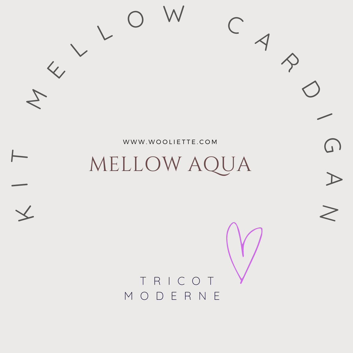 Kit Gilet Mellow Aqua / Mellow Cardigan Kit Aqua