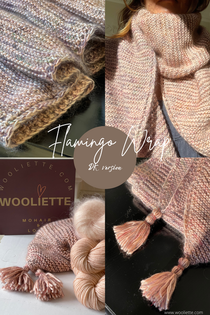 Flamingo Wrap DK Yarn Version PDF ENGLISH