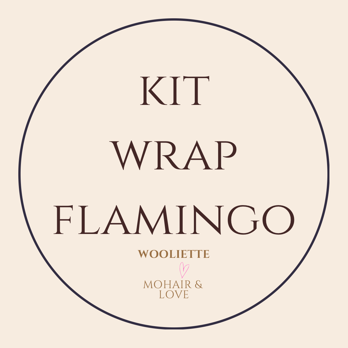 Kit Wrap Flamingo DK Idyllica Alpaga