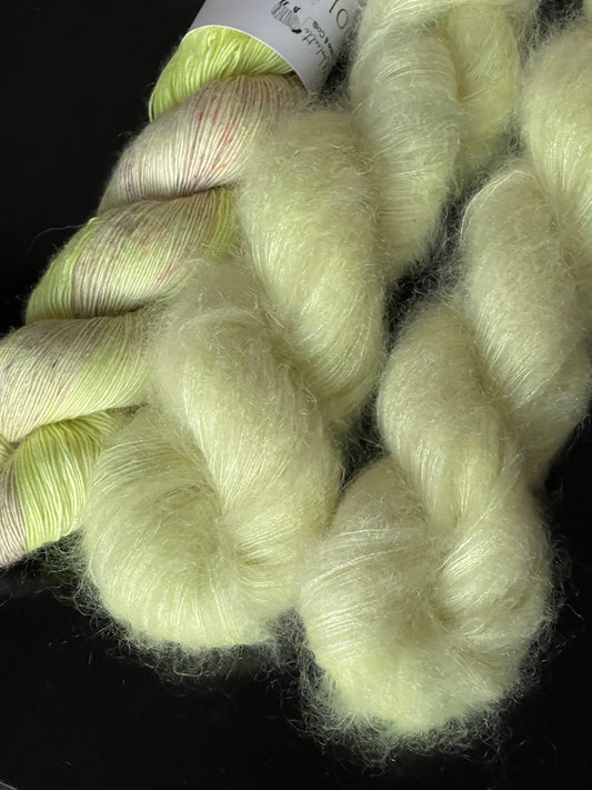 Laine artisanale Doucette Kid Mohair & Soie O'Sole
