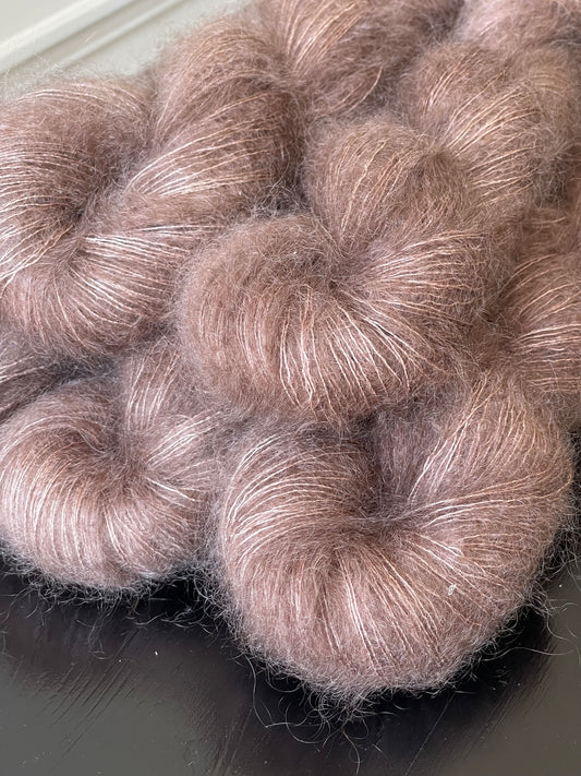 Doucette Kid Mohair & Soie Marron glacé